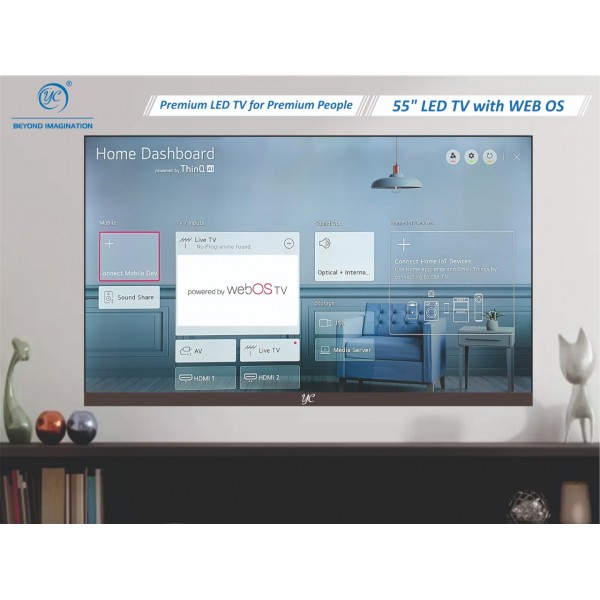 YC 55" UHD 4K BezelLess WEBOS TV